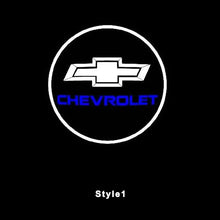 Load image into Gallery viewer, Chevrolet Compatible HD Door Welcome Lights Puddle Lights Miniature Logo Projector Floor Lamp - Customizable