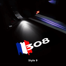 Load image into Gallery viewer, Peugeot Compatible HD Door Welcome Light Puddle Light Miniature Logo Projector Floor Lamp - Customizable