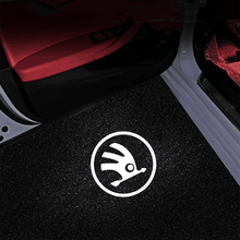 Load image into Gallery viewer, Skoda Compatible HD Door Welcome Light Puddle Light Micro Logo Projector Floor Lamp - Customizable