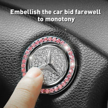 Load image into Gallery viewer, Car one-click start button fashion crystal logo sticker