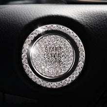 Load image into Gallery viewer, Car one-click start button fashion crystal logo sticker