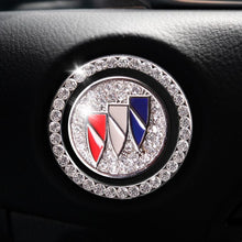 Load image into Gallery viewer, Car one-click start button fashion crystal logo sticker