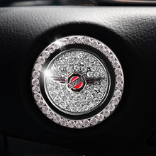 Load image into Gallery viewer, Car one-click start button fashion crystal logo sticker