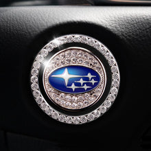 Load image into Gallery viewer, Car one-click start button fashion crystal logo sticker
