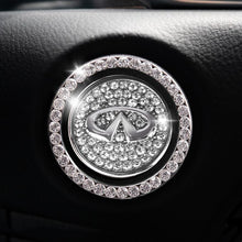 Load image into Gallery viewer, Car one-click start button fashion crystal logo sticker