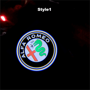 Alfa Romeo Compatible HD Door Welcome Light Puddle Light Micro Logo Projector Light Floor Light-Customizable