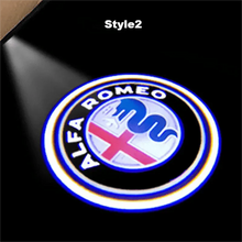 Load image into Gallery viewer, Alfa Romeo Compatible HD Door Welcome Light Puddle Light Micro Logo Projector Light Floor Light-Customizable
