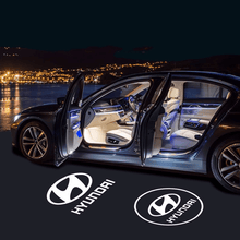 Load image into Gallery viewer, Hyundai Compatible HD Car Door Welcome Light Puddle Light Miniature Logo Projector Floor Lamp - Customizable
