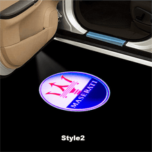 Load image into Gallery viewer, MASERATI Compatible HD Door Welcome Light Puddle Light Micro Logo Projector Light Floor Light-Customizable
