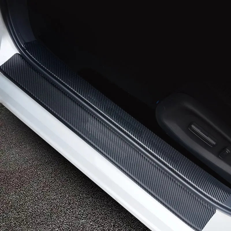 ( 9PCS )Carbon Car Door Sills Stickers