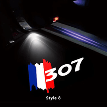 Load image into Gallery viewer, Peugeot Compatible HD Door Welcome Light Puddle Light Miniature Logo Projector Floor Lamp - Customizable
