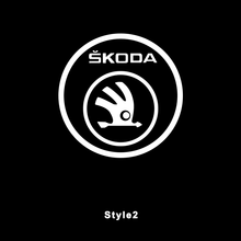 Load image into Gallery viewer, Skoda Compatible HD Door Welcome Light Puddle Light Micro Logo Projector Floor Lamp - Customizable
