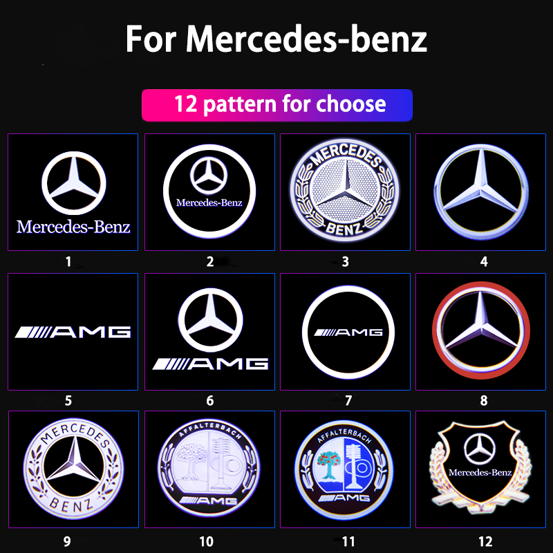 Mercedes-benz  Welcome LED Car Logo Lights Fit for All Model