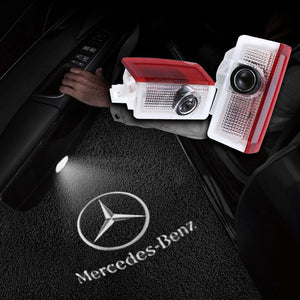 LED Car Door Projector Fit Mercedes-Benz E A B ML GL Wireless