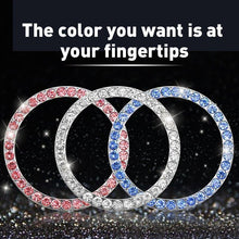 Load image into Gallery viewer, Car one-click start button fashion crystal logo sticker
