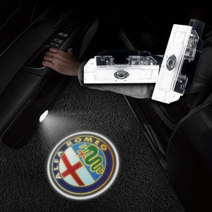 LED Car Door Projector Fit Alfa Romeo Welcome Car logo Light Wireless