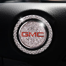 Load image into Gallery viewer, Car one-click start button fashion crystal logo sticker
