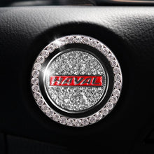 Load image into Gallery viewer, Car one-click start button fashion crystal logo sticker
