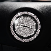 Load image into Gallery viewer, Car one-click start button fashion crystal logo sticker
